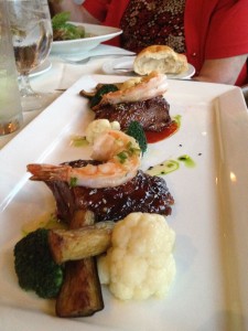 shortrib short ribs with gingered shrimp