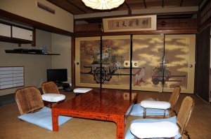 a room in a traditional Japanese ryokan