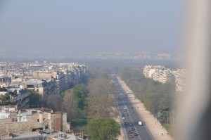 view from the Arc de Triomphe
