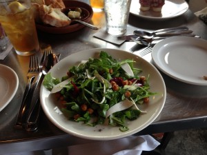 Baby arugula salad