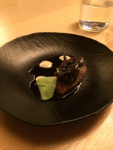 roast squab with oysters & seaweed
