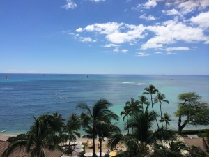 view from our hotel