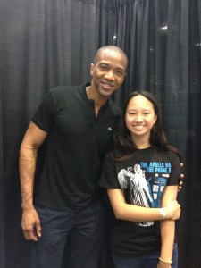 Jade with August Richards (aka Deathlok)