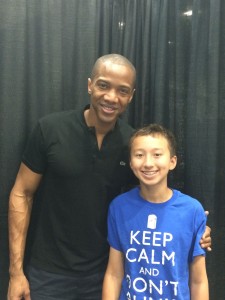 Marcus with August Richards (aka Deathlok)