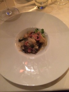 gnocchi with morel mushrooms and Virginia country ham