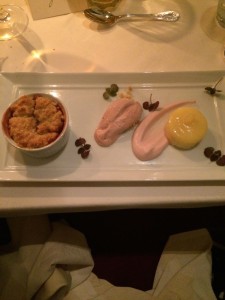 trio of spring desserts