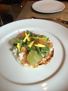Tartine of Dungeness crab