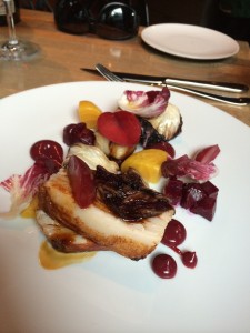 Grilled pork belly