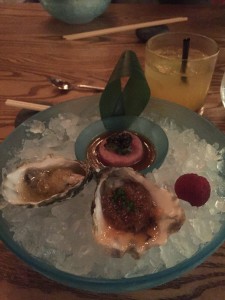 oysters & tuna tartare