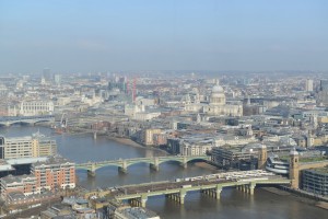 daytime view of London from the Shangri-la at the Shard