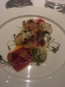 tuna tartare cured with mustard