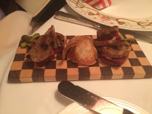 miniature veal cheek sandwiches