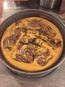 chocolate pumpkin cheesecake