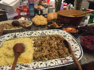 stuffing & mashed potatoes