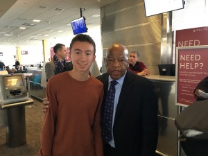 with Congressman John Lewis