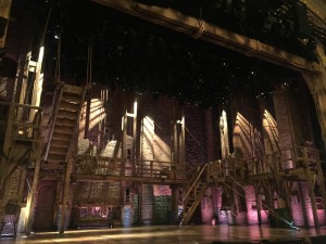 the set for Hamilton