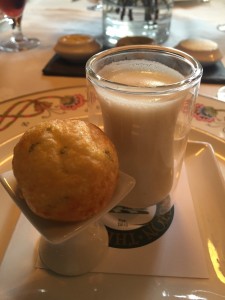 white bean soup with a gougere