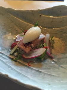 toro with wasabi sorbet
