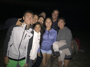 on the beach for fireworks